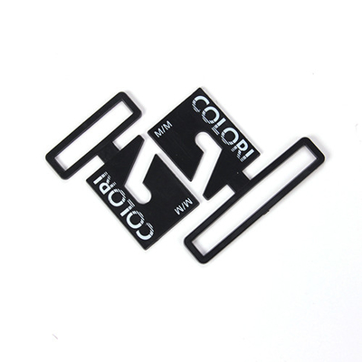 Juvale Plastic Tie Hangers - 100-Pack Black Necktie Hook Hangers