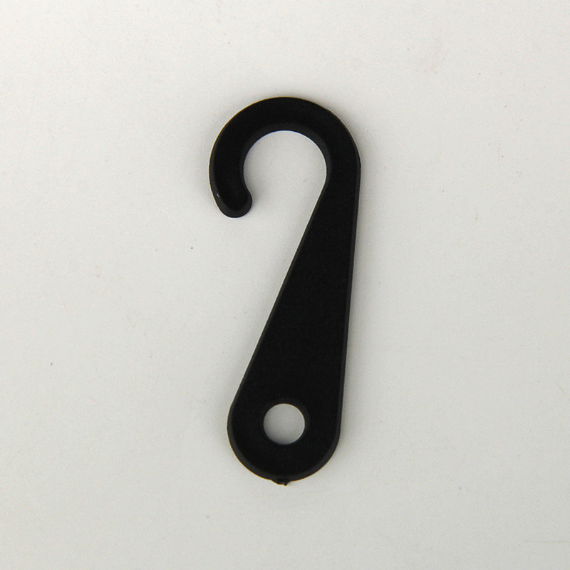 Black Plastic Sock Hanger Hook - Case of 1,000