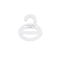 Custom White Round Cardboard Hanger Kraft Paper Hangers For Scarf / Tie / Clothes